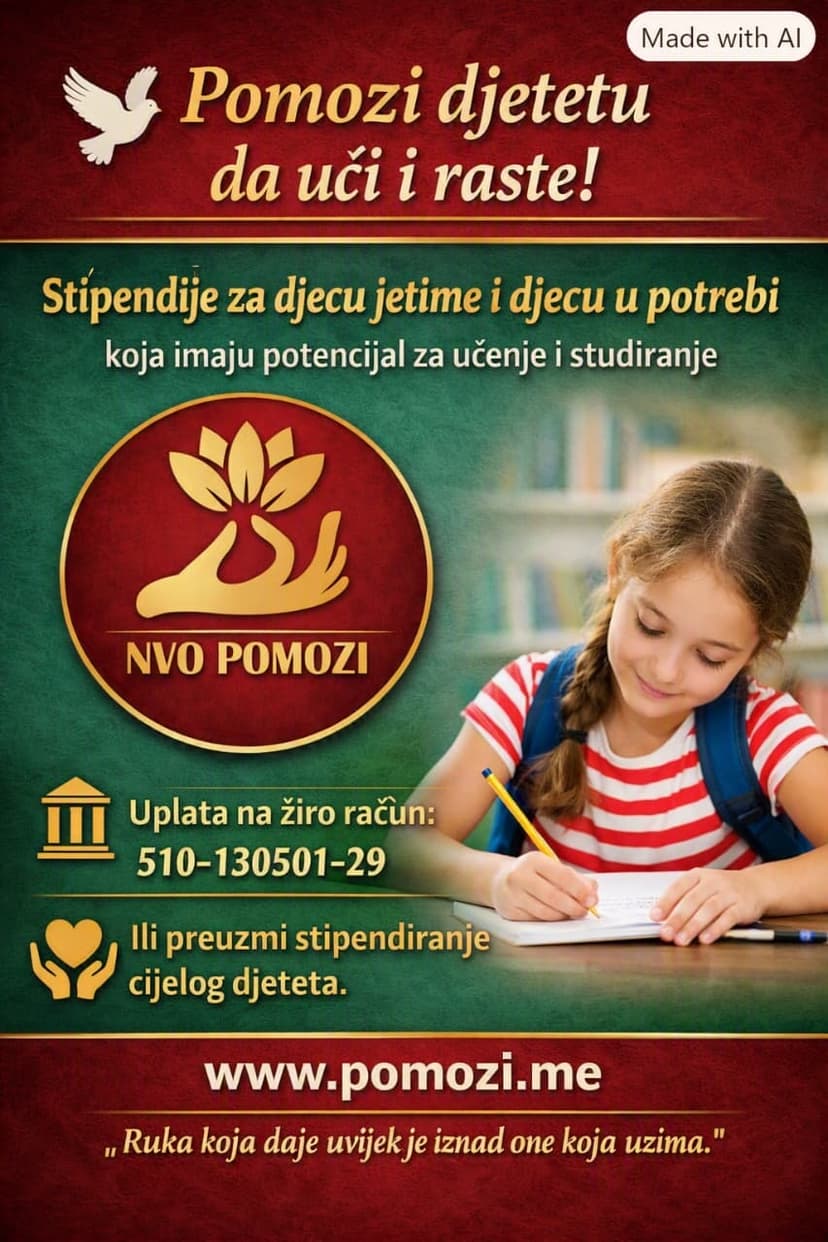 Pomozi djetetu da uči i raste!